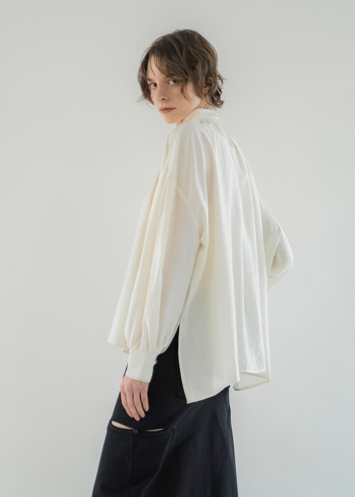 collar & cuffs triple layered over SH