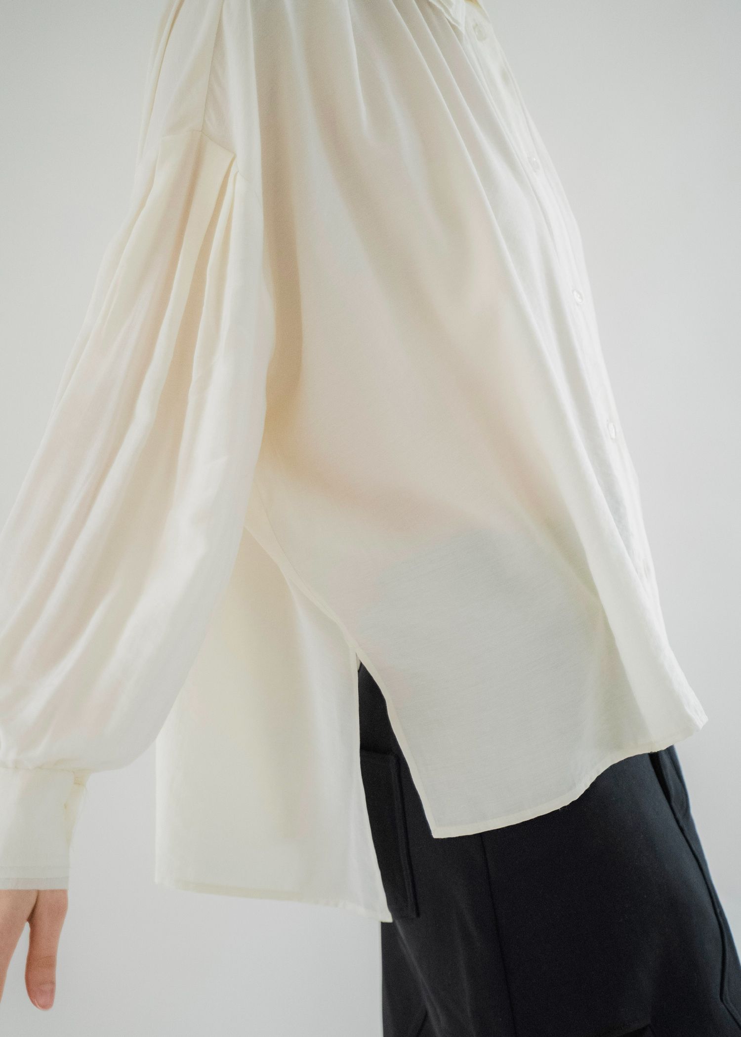 collar & cuffs triple layered over SH