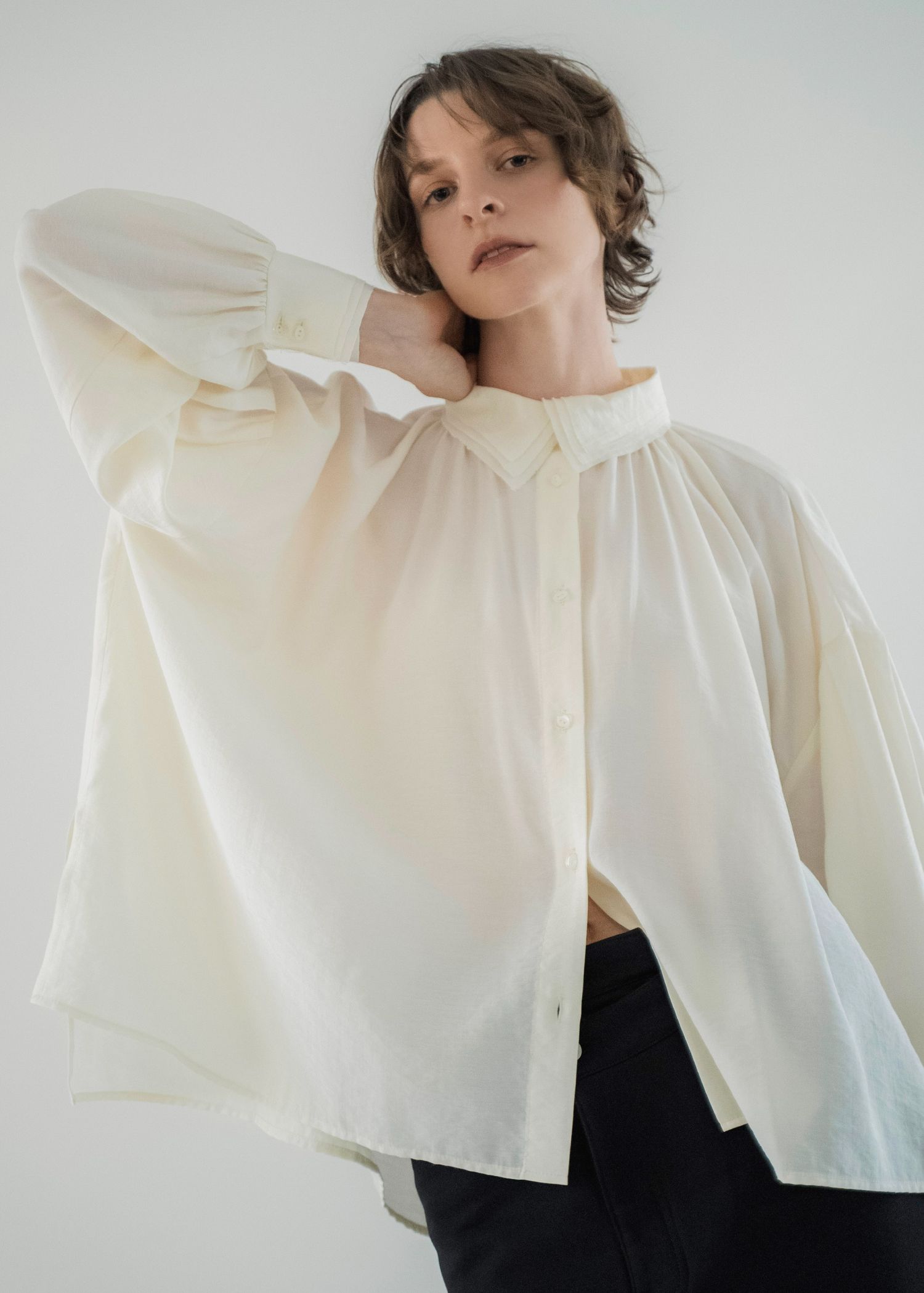 collar & cuffs triple layered over SH