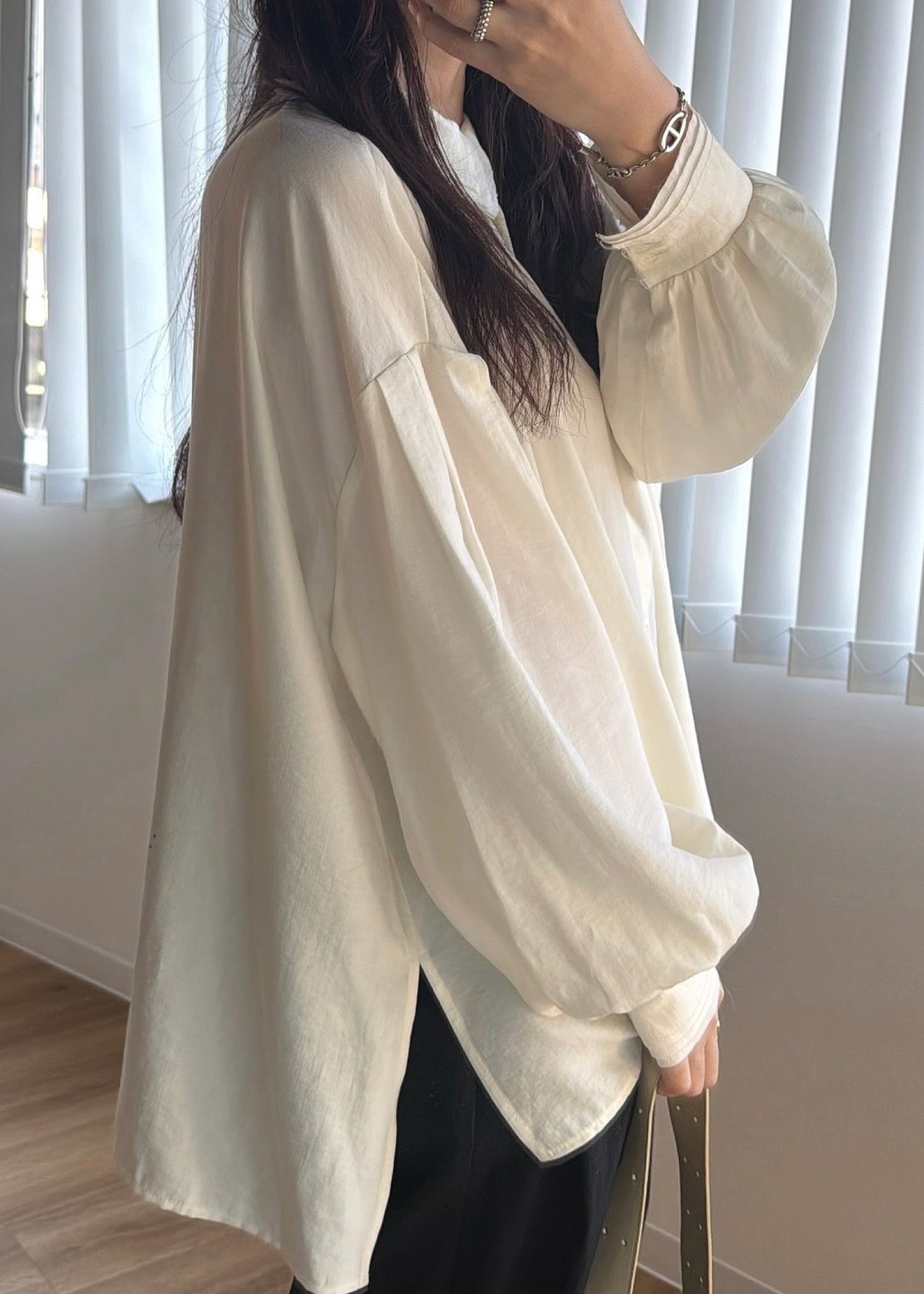 collar & cuffs triple layered over SH