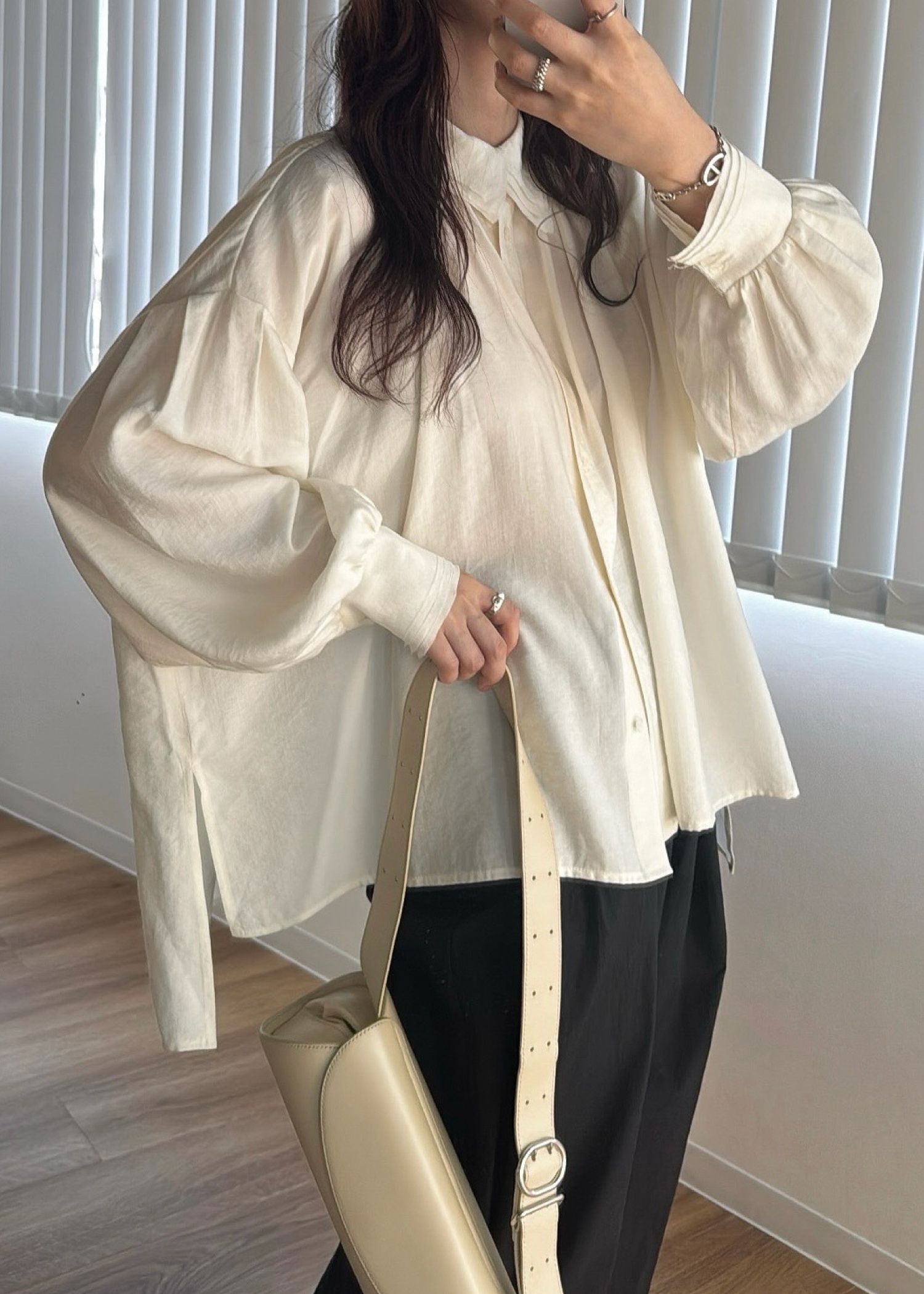 collar & cuffs triple layered over SH