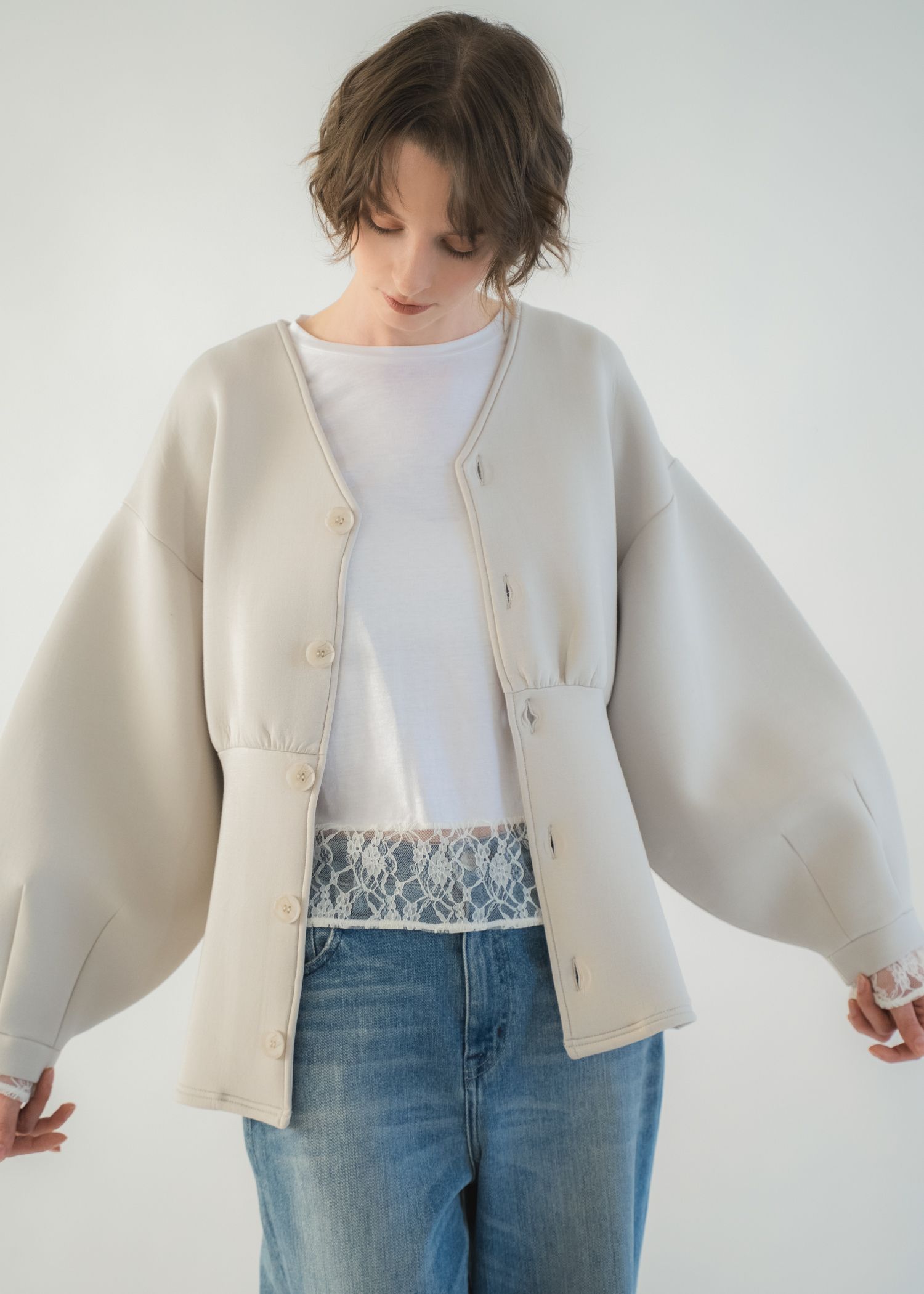 hem lace sheer cut and sew tops