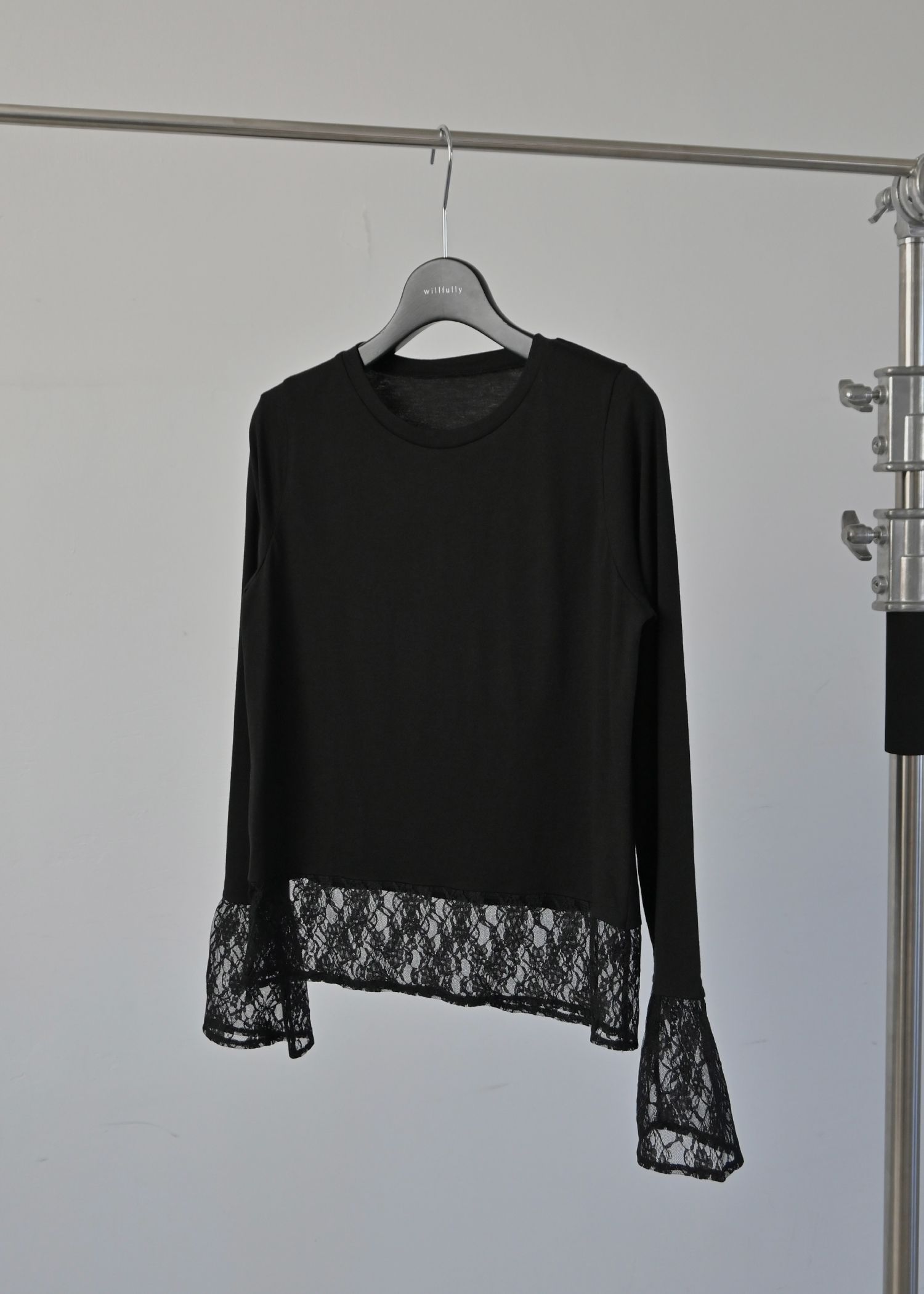 hem lace sheer cut and sew tops
