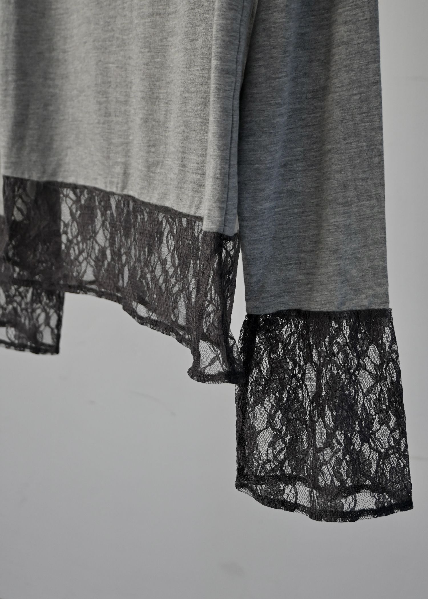 hem lace sheer cut and sew tops