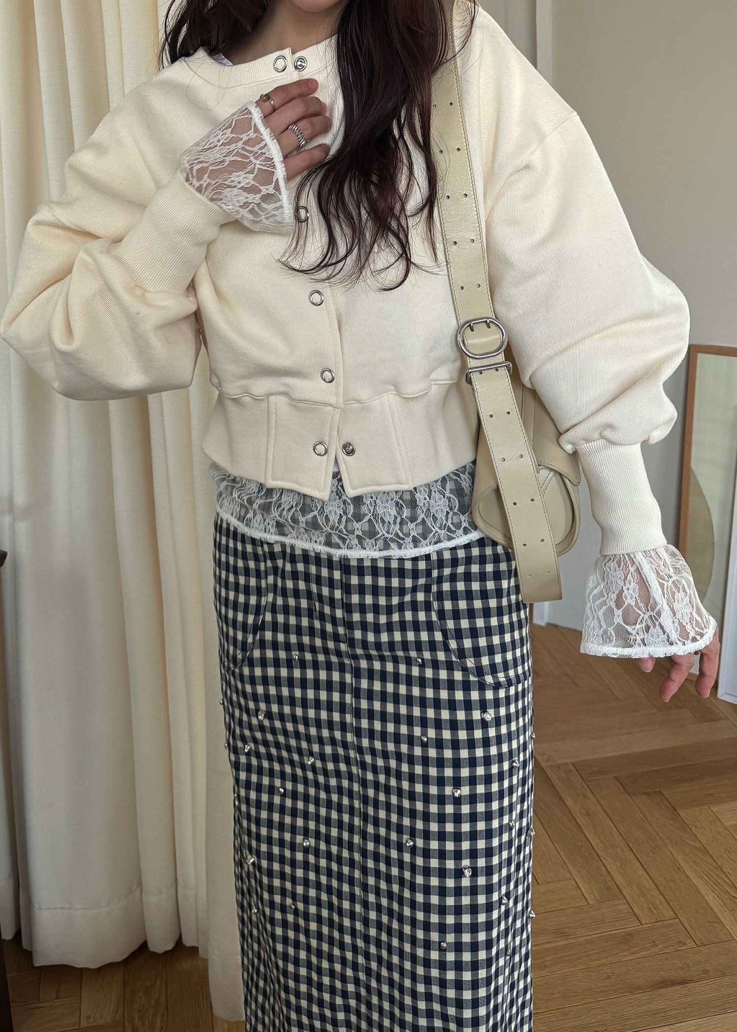 hem lace sheer cut and sew tops