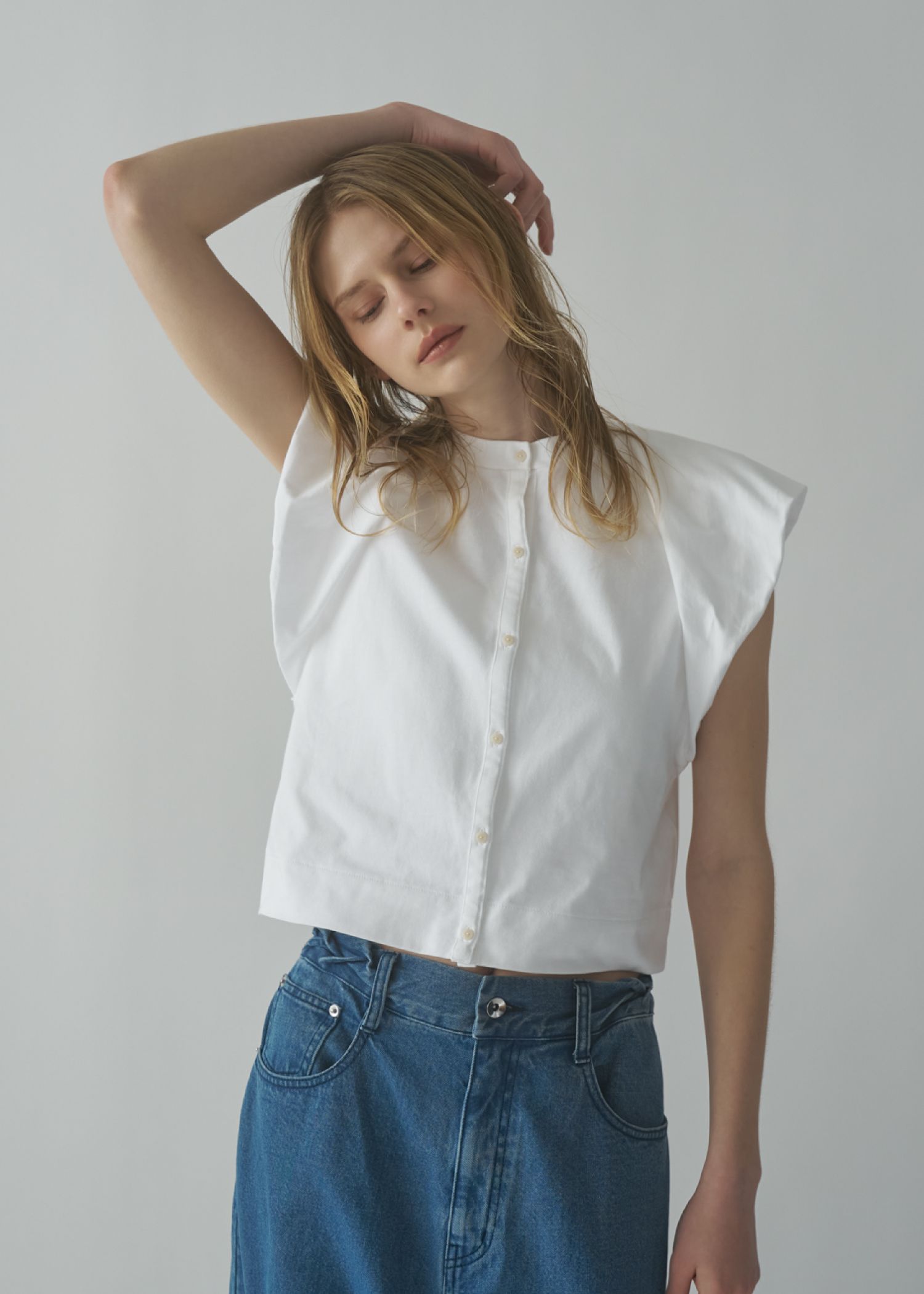 【Hanes for WILLFULLY】2P BEEFY-T balloon sleeve tops