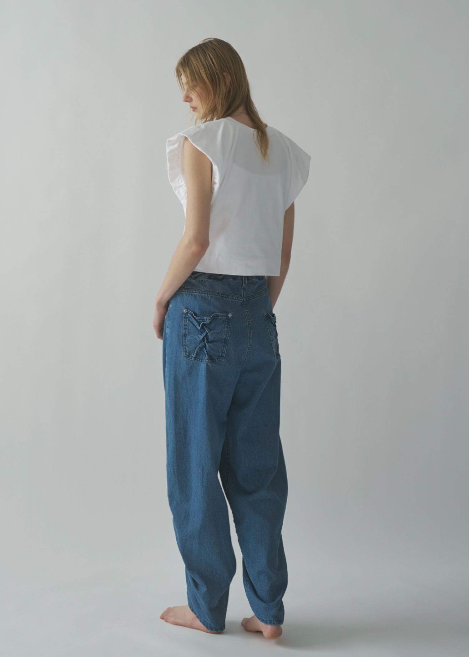 【Hanes for WILLFULLY】2P BEEFY-T balloon sleeve tops