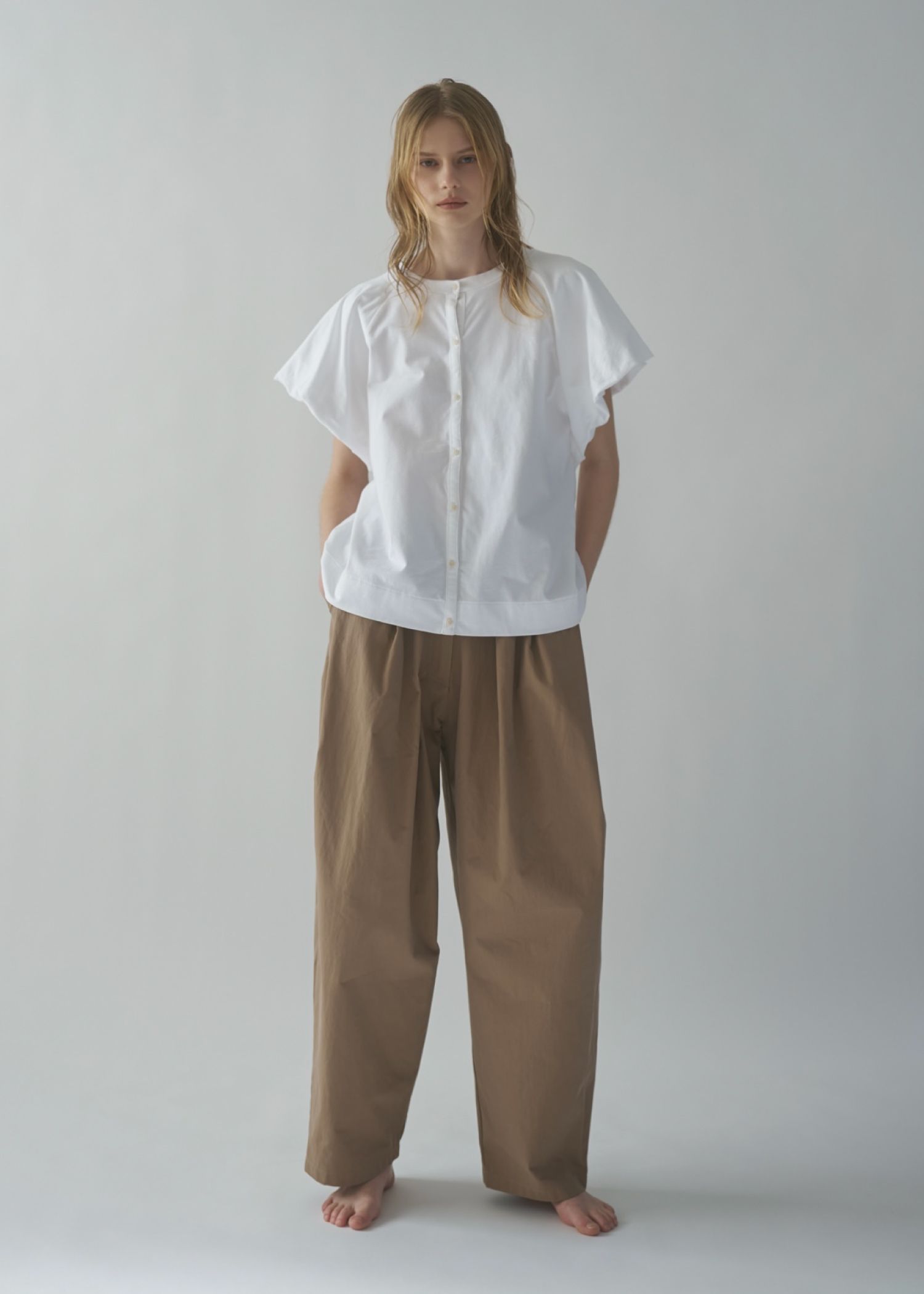 【Hanes for WILLFULLY】2P BEEFY-T balloon sleeve tops