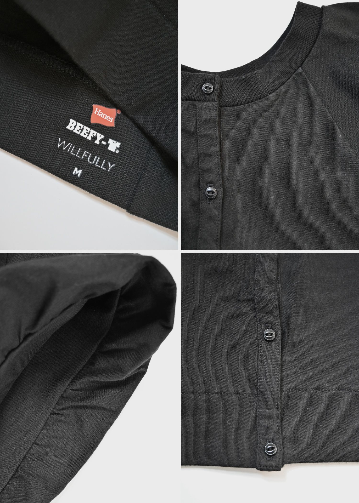 【Hanes for WILLFULLY】2P BEEFY-T balloon sleeve tops