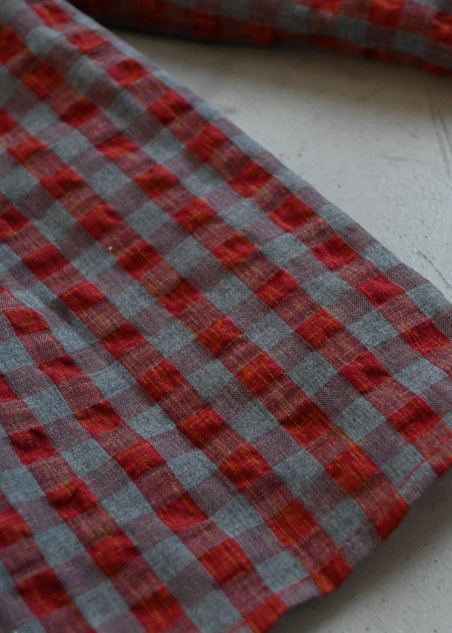 gingham check seersucker frill BL