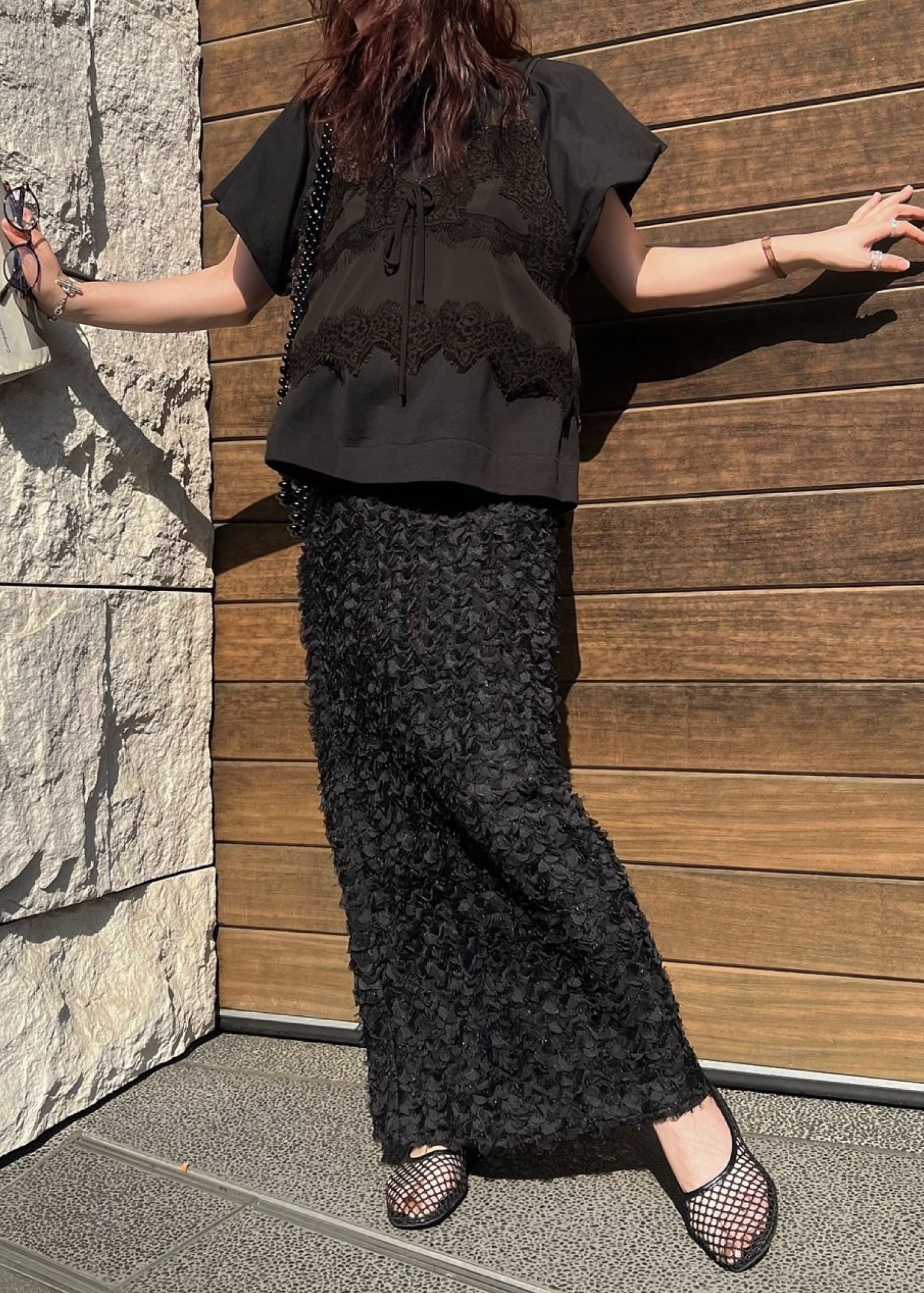 lace cropped bustier cami