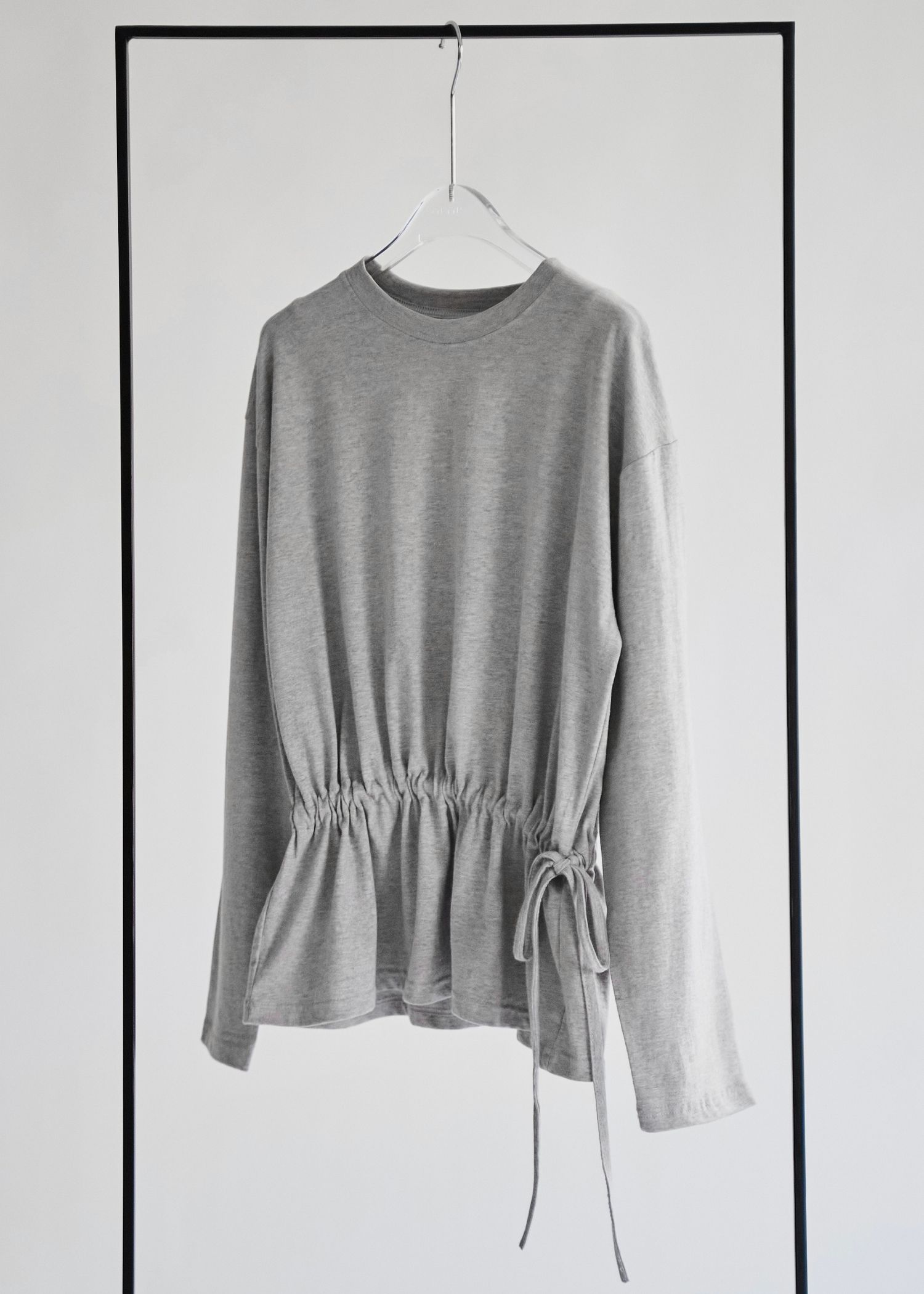 drawstring over size cut and sew tops