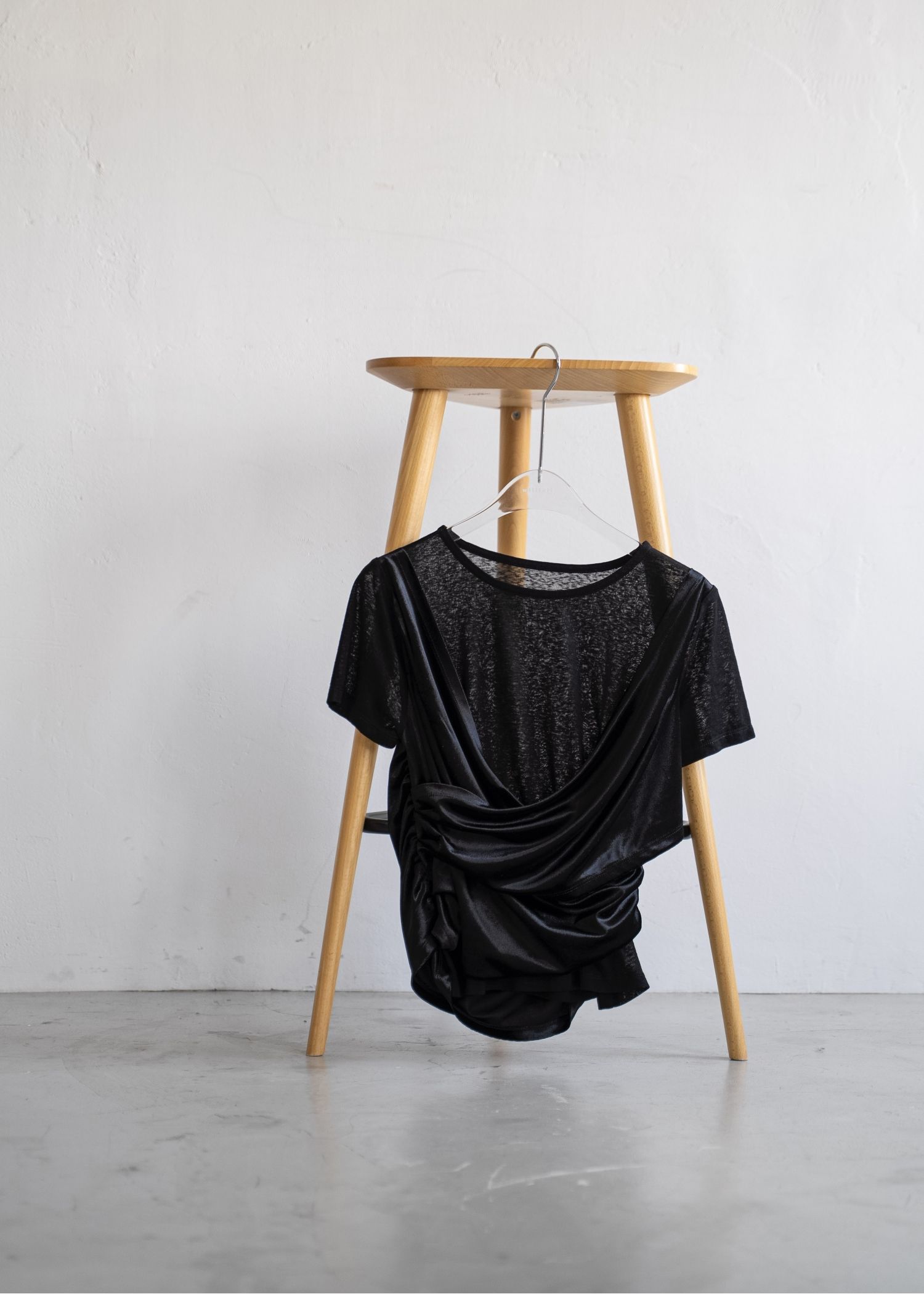 cache coeur mix slub velour tops