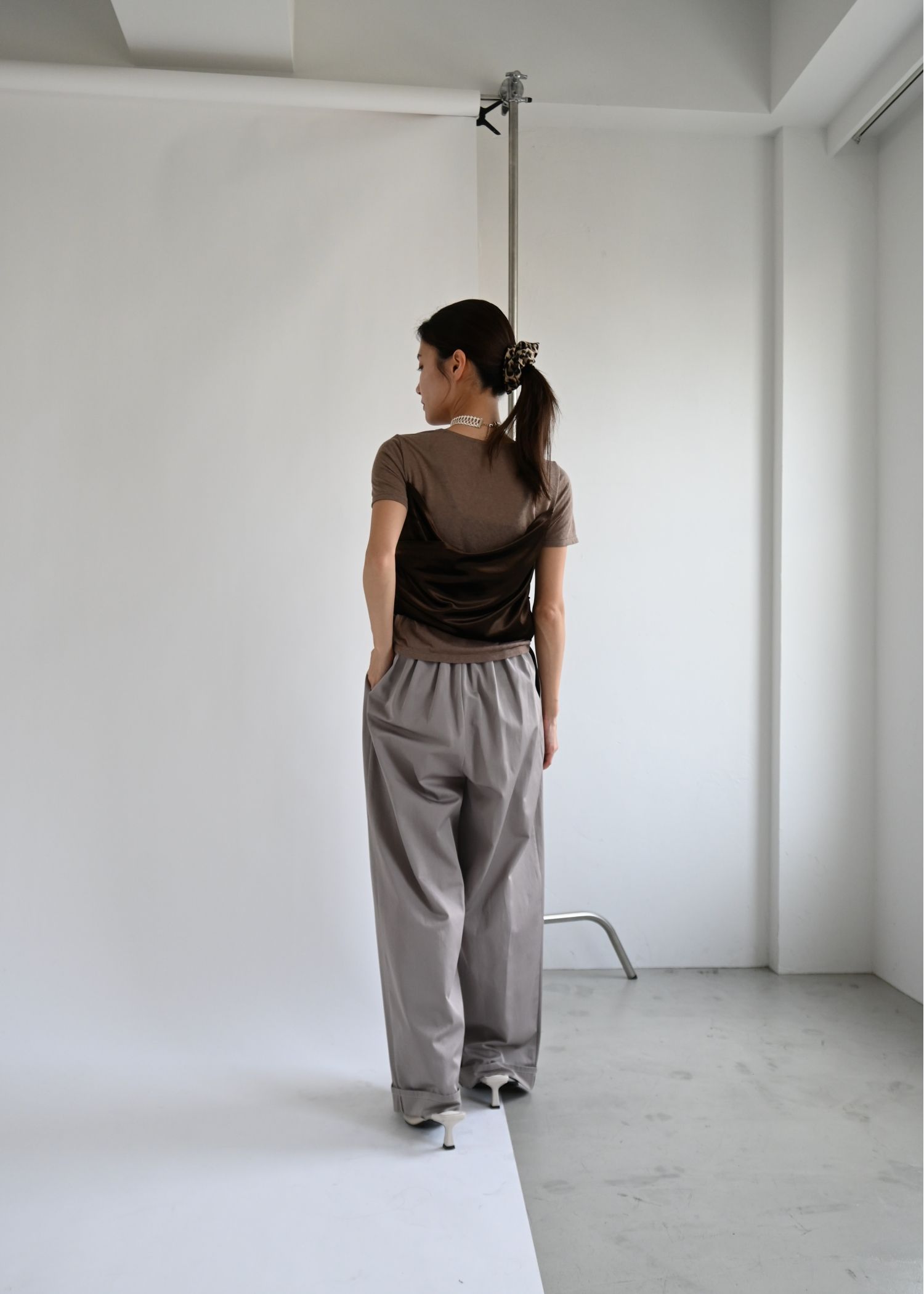 cache coeur mix slub velour tops